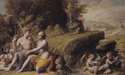 Mythologische Szene von French School
